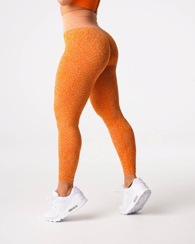 Tangerine Power Core Support Mesh Leggings